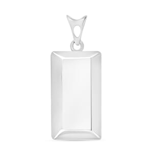 Bar Pendant Necklace in 14K White Gold 2 Grams 20 Inches
