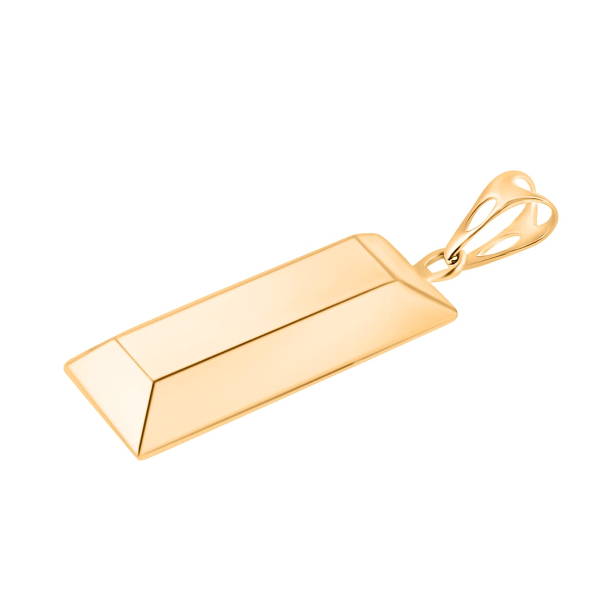 Bar Pendant Necklace in 14K Yellow Gold 2 Grams 20 Inches image number 2