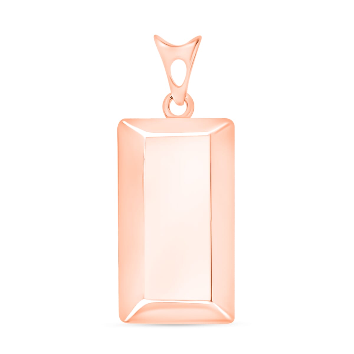 Bar Pendant Necklace in 14K Rose Gold 2 Grams 20 Inches image number 0