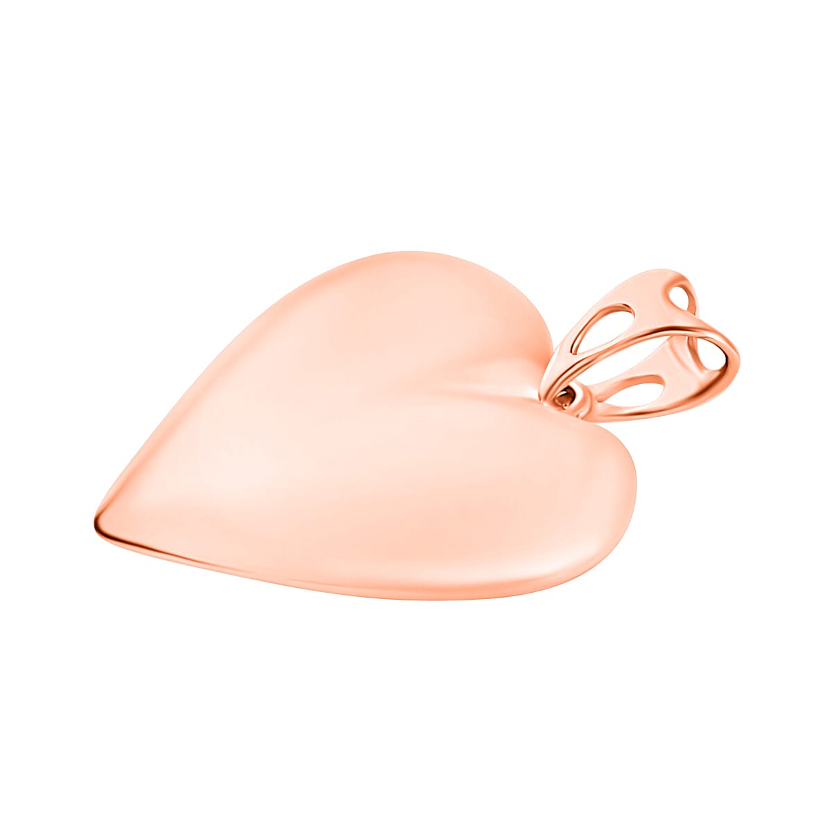 Rhapsody Heart Pendant Necklace in 18K Rose Gold 2.60 Grams 20 Inches (Del. in 10-12 Days) image number 2
