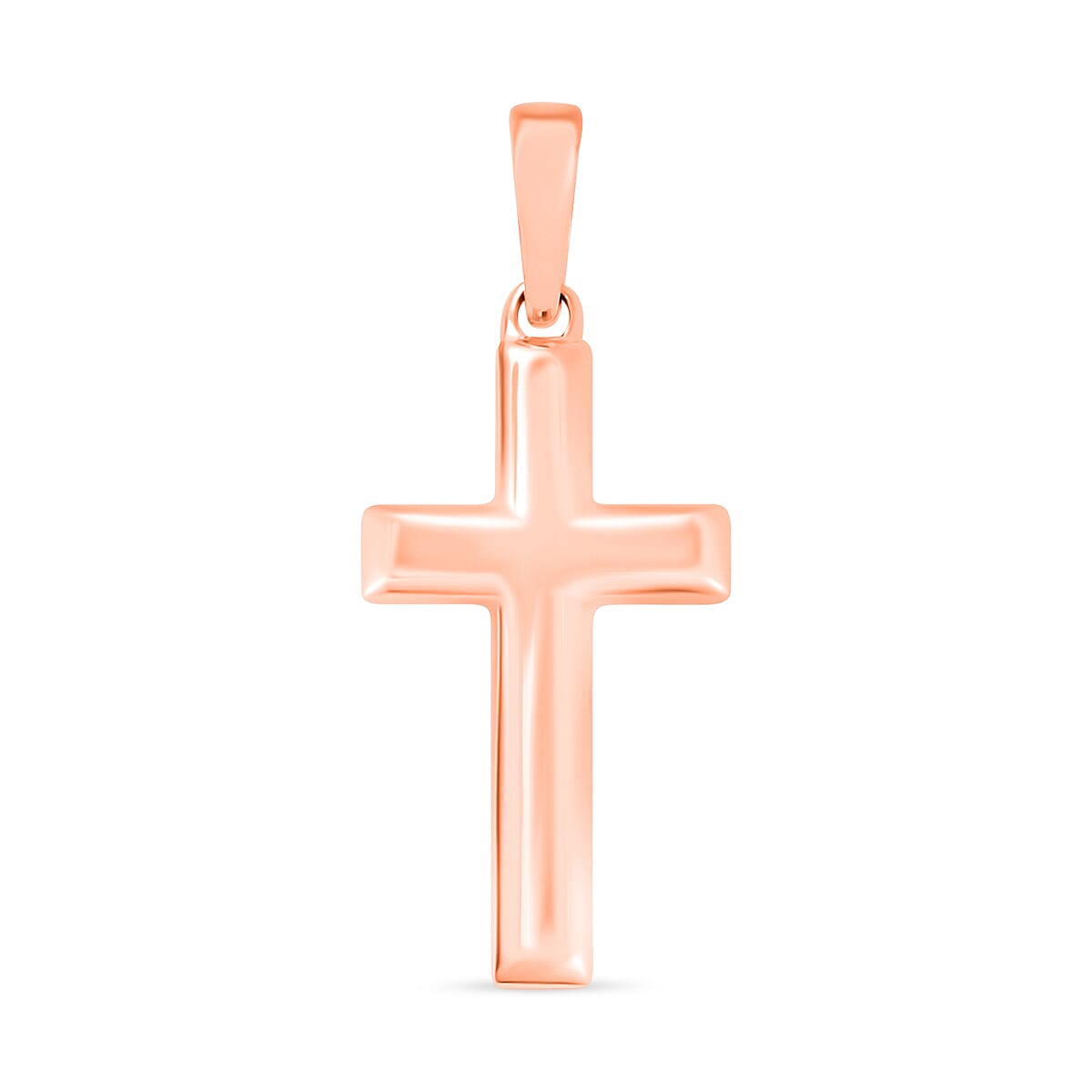 D'Joy Cross Pendant Necklace in 18K Rose Gold 2.5 Grams 20 Inches
