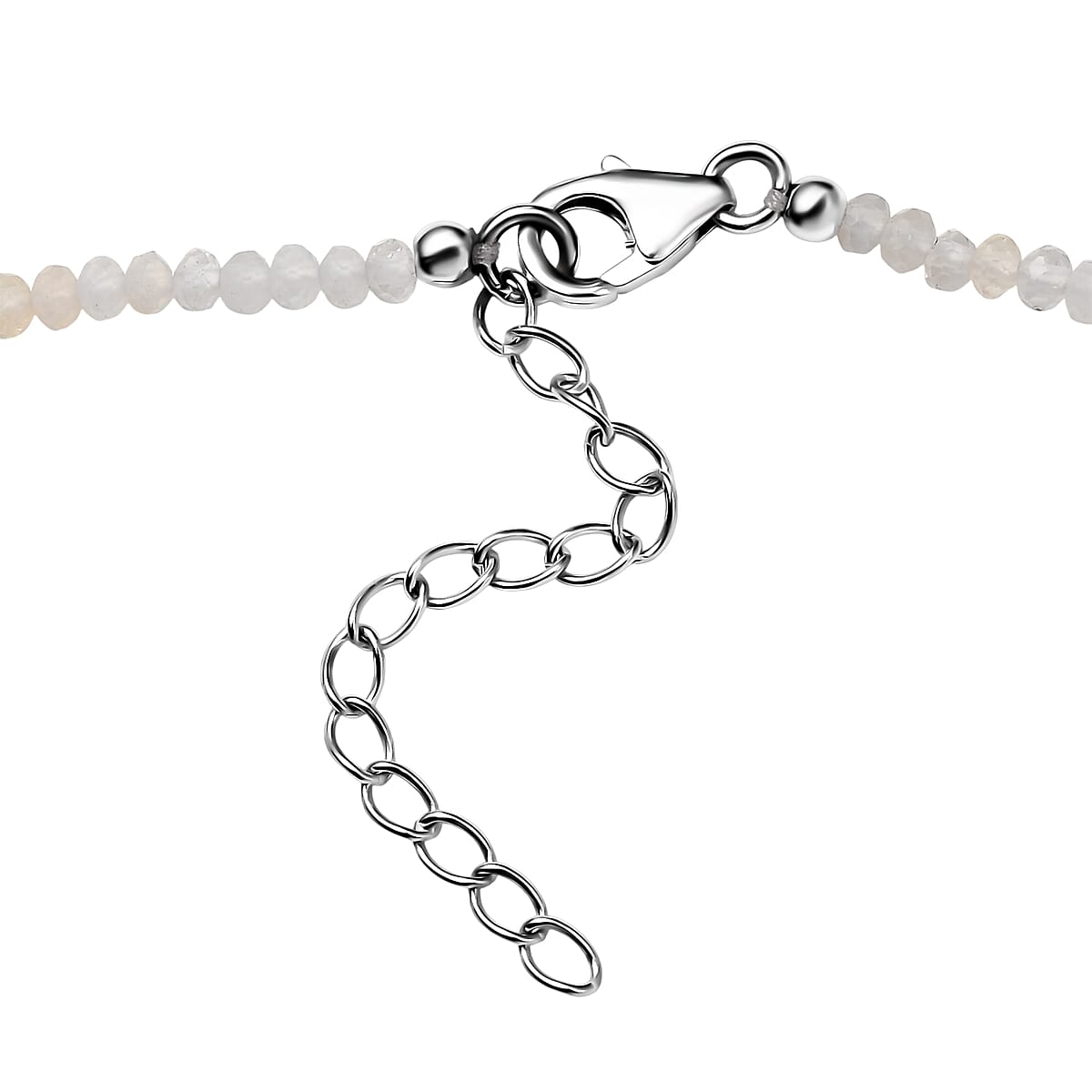 D'Joy Shades of Fire Opal Pendant with Beaded Necklace (20 Inches) in Rhodium Over Sterling Silver 37.70 ctw image number 4
