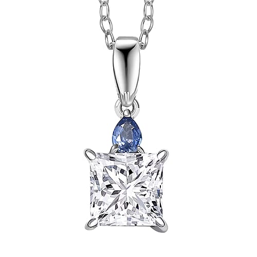 Lab Grown Diamond & Ceylon Blue Sapphire - Product card gallery slide 1 (9432794693887)