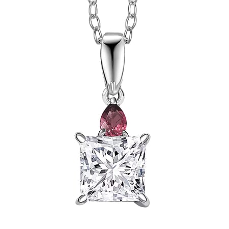 Lab Grown Diamond & Rubellite - Product card gallery slide 1 (10176674529593)