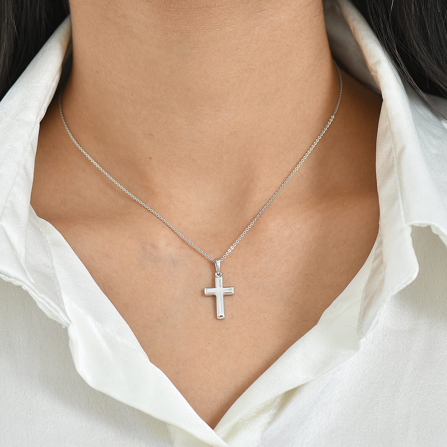 Rhodium Over Sterling Silver - Product card gallery slide 3 (10146137440539)