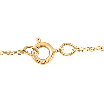 Diamond G-H I3 0.25 ctw Cross Pendant Necklace in 10K Yellow Gold 18 Inches