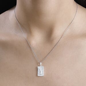 Statue of Liberty Pendant Necklace in 10K White Gold 2 Grams 20 Inches (Del. in 10-12 Days)