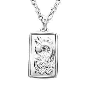 Koi Fish Pendant Necklace in 10K White Gold 2 Grams 20 Inches