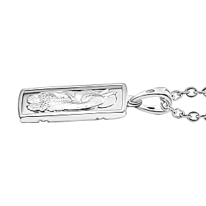 Koi Fish Pendant Necklace in 10K White Gold 2 Grams 20 Inches (Del. in 10-12 Days)