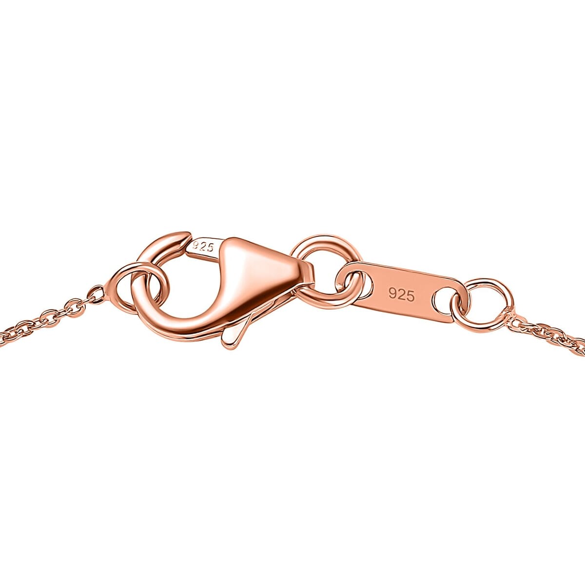 D'Joy Natural Champagne and White Diamond 1.00 ctw Twilight Radiance Pendant Necklace in 18K Vermeil Rose Gold Over Sterling Silver 20 Inches image number 5