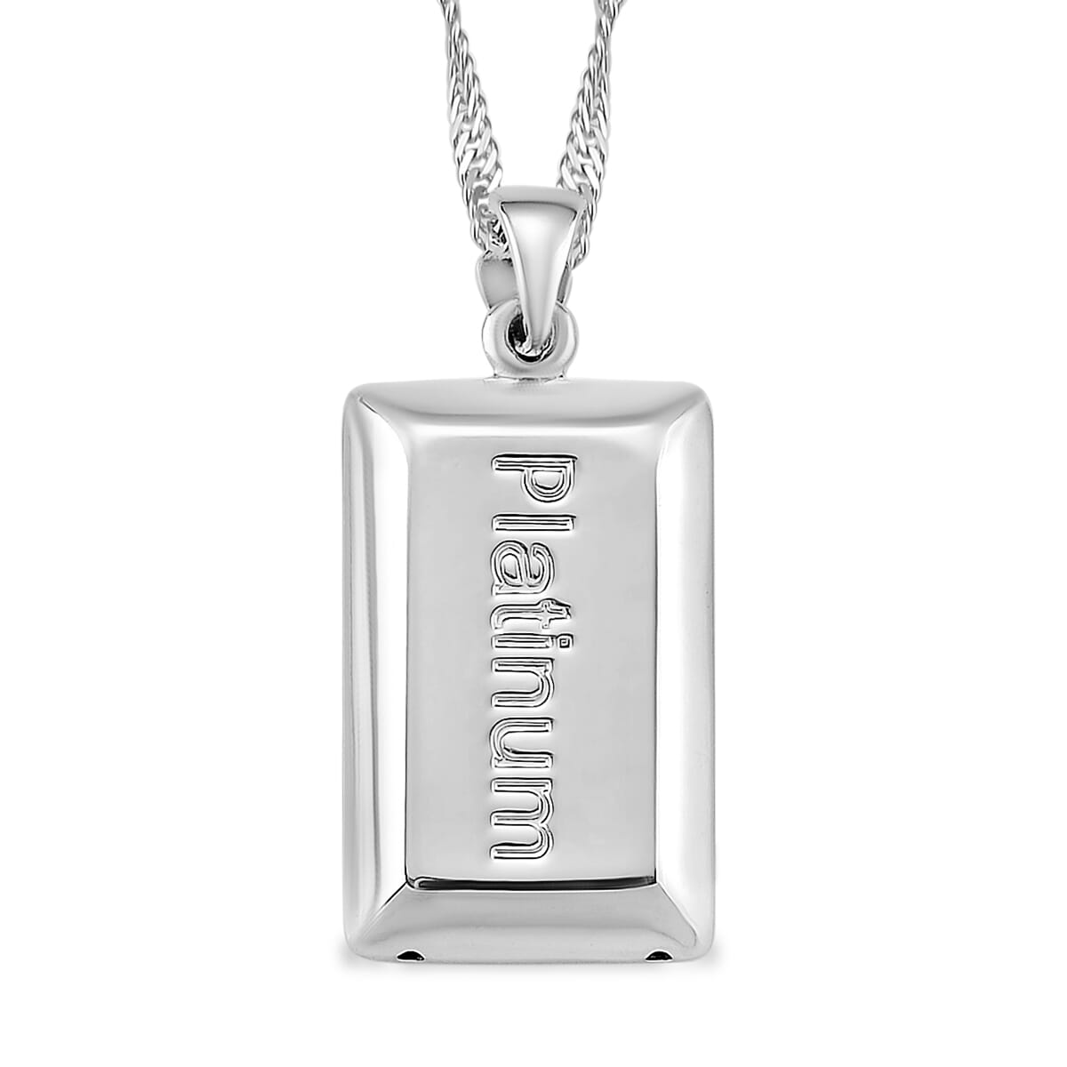 Bar Pendant Necklace in 950 Platinum 6.30 Grams 18 Inches image number 0