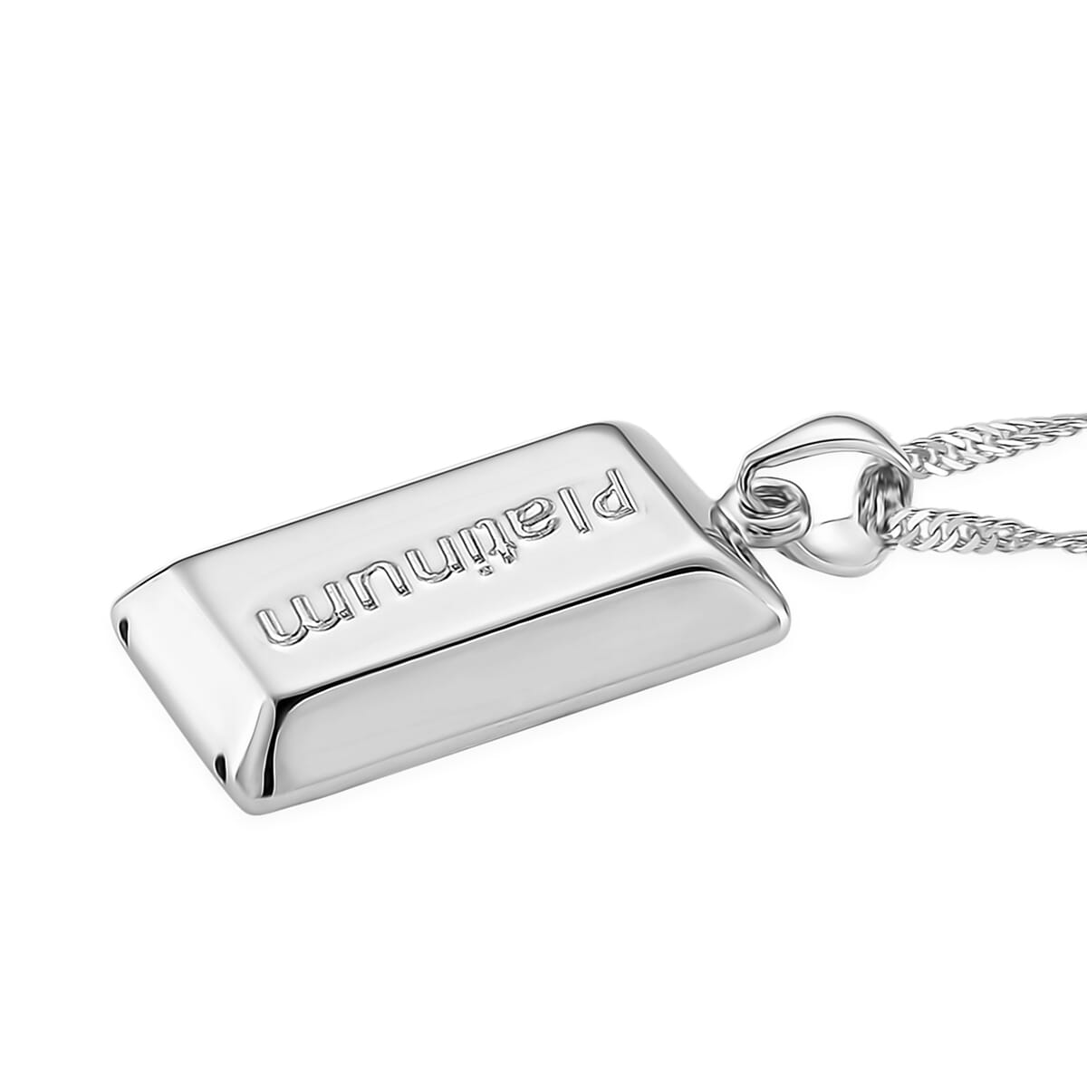 Bar Pendant Necklace in 950 Platinum 6.30 Grams 18 Inches image number 2