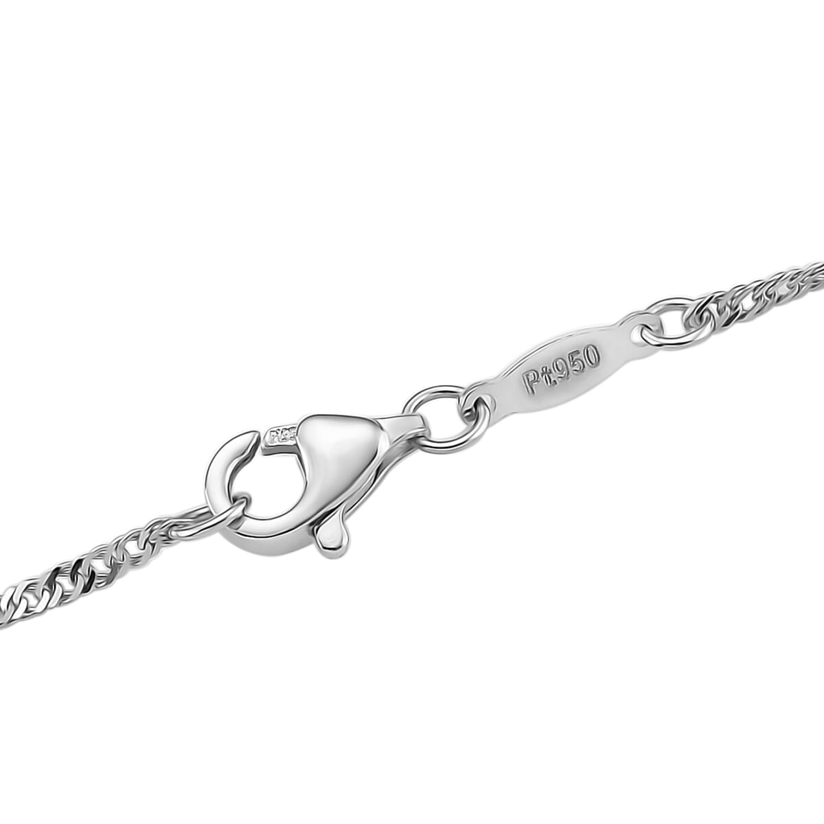 Bar Pendant Necklace in 950 Platinum 6.30 Grams 18 Inches image number 4