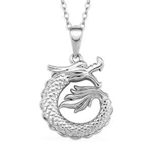 Dragon Pendant Necklace in 950 Platinum 5.97 Grams 18 Inches