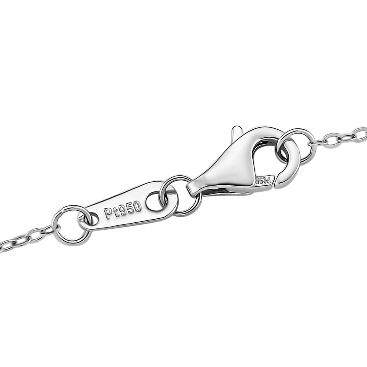 Rose Pendant Necklace in 950 Platinum 4.02 Grams 18 Inches image number 4