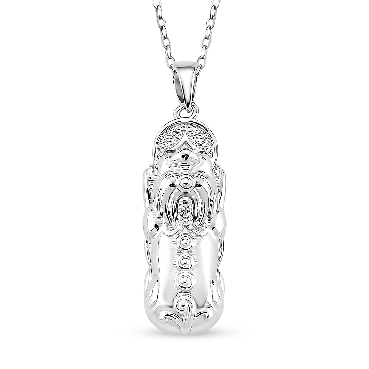 Pixiu Pendant Necklace in 950 Platinum 5.94 Grams 18 Inches image number 0