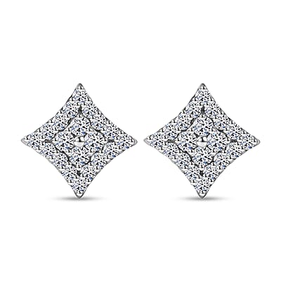 Lab Grown Diamond G-H SI 2.75 ctw Earrings and Pendant Necklace in Rhodium Over Sterling Silver 20 Inches