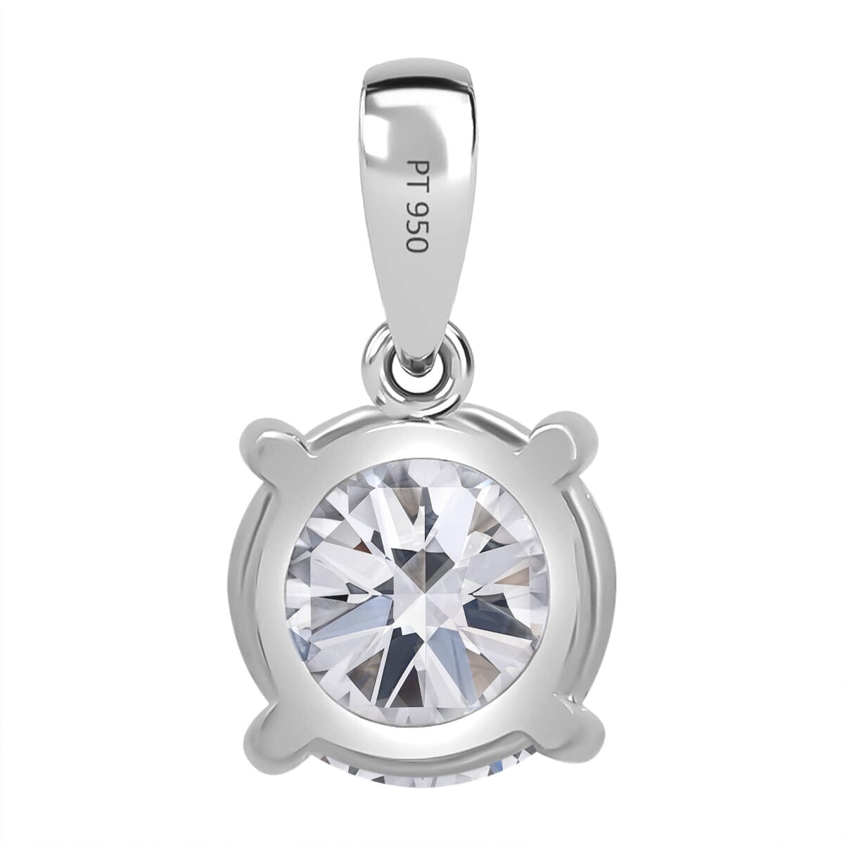 IGI Certified Luxuriant Lab Grown Diamond E-F VS 3.00 ctw Solitaire Pendant Necklace in 10K White Gold 20 Inches image number 4