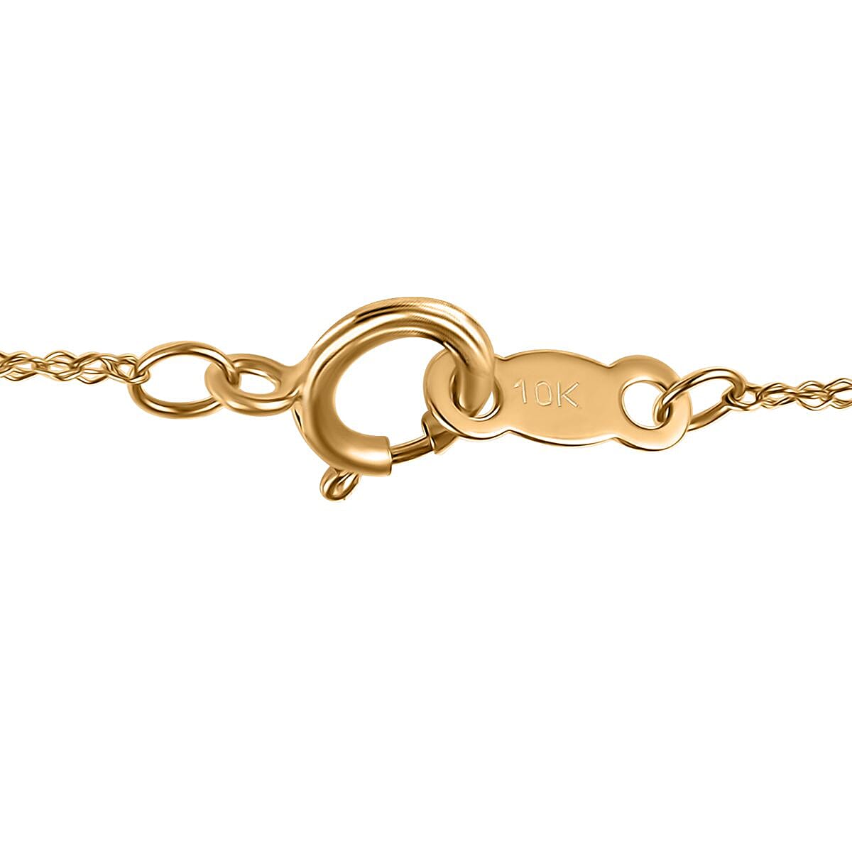 Mirage Collection Bar Pendant Necklace in 10K Yellow Gold 18 Inches 1.10 Grams