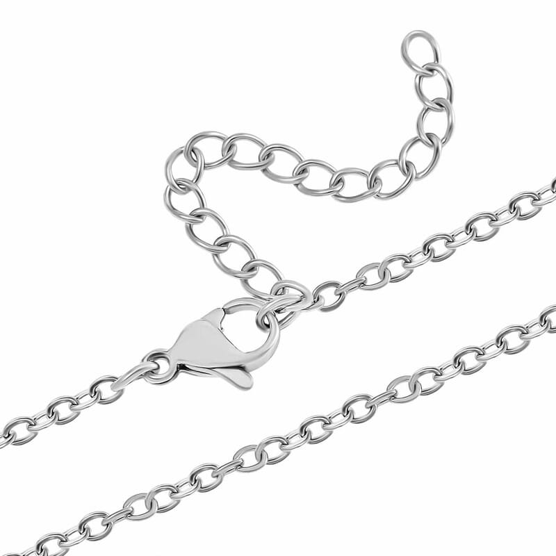 Karis Simulated Diamond XOXO Cross Pendant Necklace in 18K YG Plated and Platinum Bond 20-22 Inches