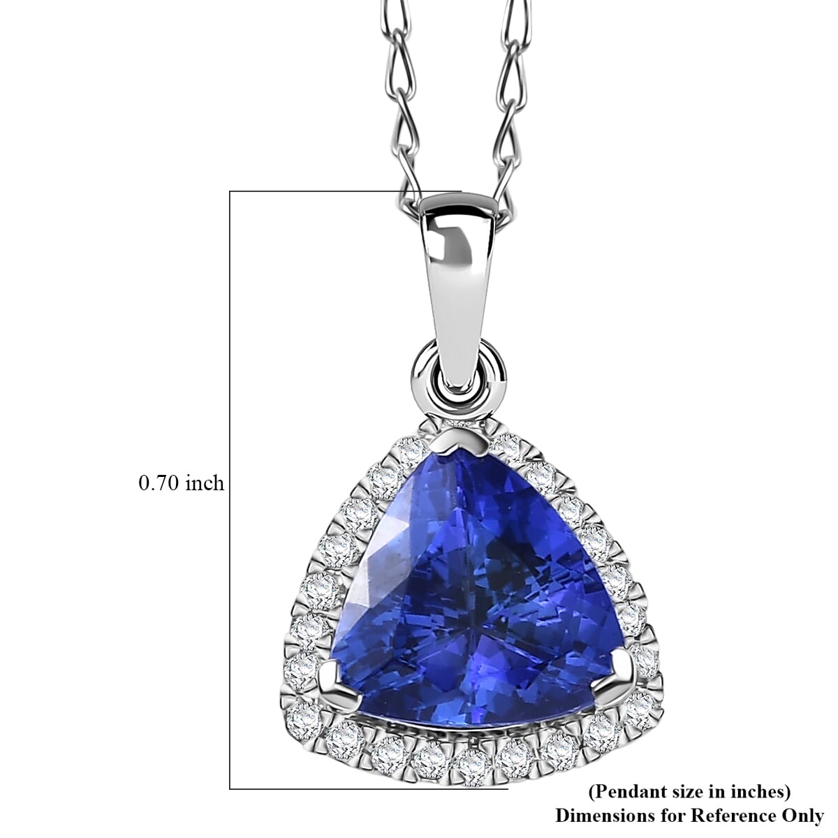 Certified & Appraised Rhapsody AAAA Tanzanite and E-F VS Diamond 3.18 ctw Pendant Necklace in 950 Platinum 20 Inches (Del. in 10-15 Days) image number 6