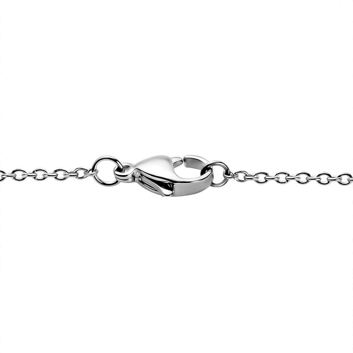 Opalite and Multi Gemstone 29.00 ctw Pendant Necklace in Silvertone 20 Inches image number 4
