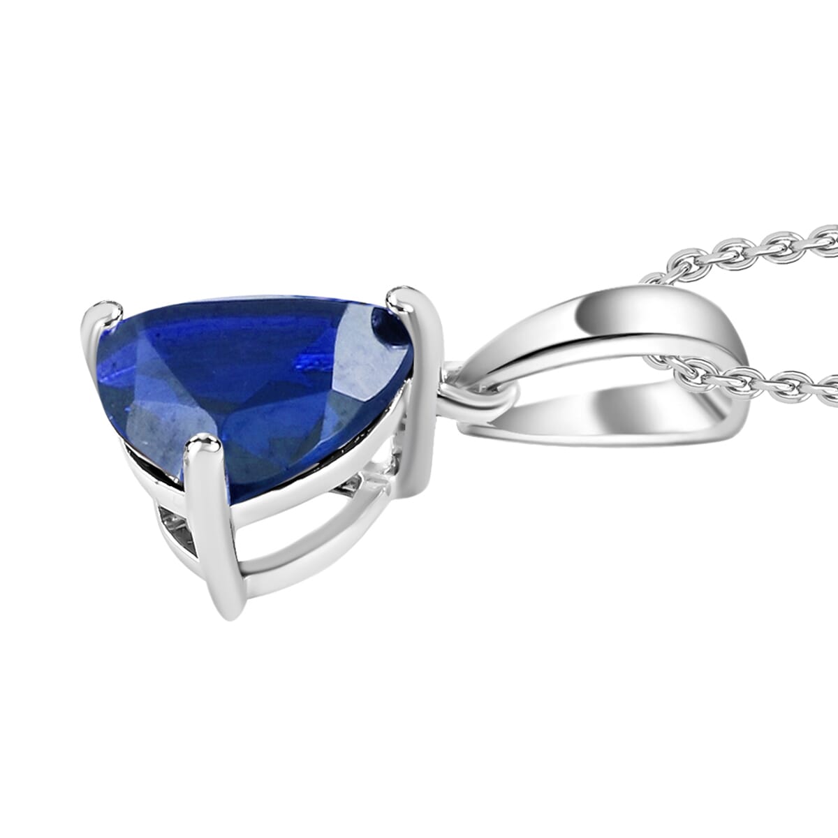 Rhapsody AAAA Tanzanite Solitaire Pendant Necklace 20 Inches in 950 Platinum 1.45 ctw image number 2