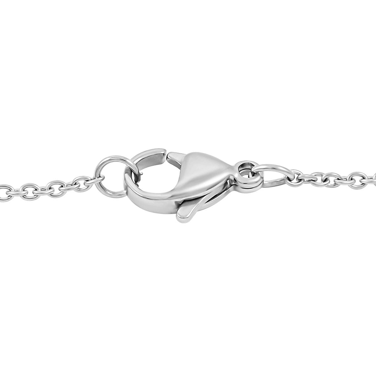 Oval Purple Quartz 57.00 ctw Pendant in Silvertone with Stainless Steel Necklace (20 Inches) image number 4