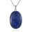 Lapis Lazuli Tree of Life Pendant Necklace 24In in 14K YG & Platinum Over Copper with Magnet and Stainless Steel 32.15 ctw