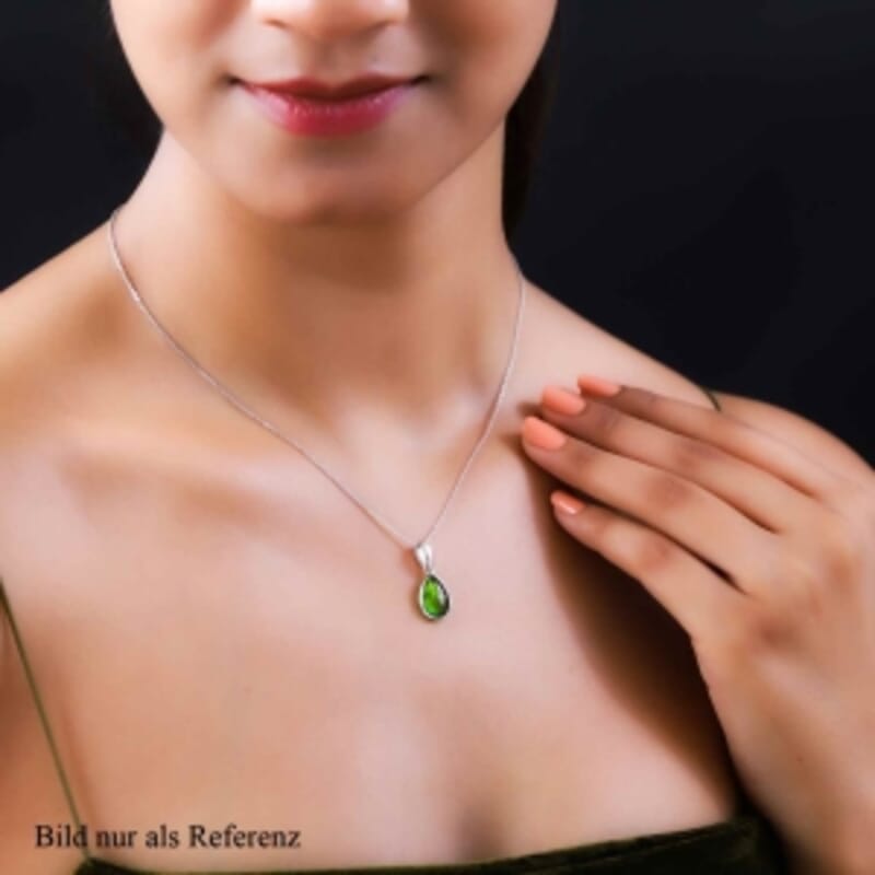 Ammolite Pendant 2.40 ctw Necklace in Platinum Over Sterling Silver 20 Inches