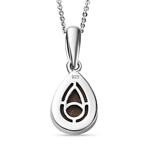 Ammolite Pendant 2.40 ctw Necklace in Platinum Over Sterling Silver 20 Inches