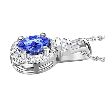 Tanzanite / Rhodium Over Sterling Silver - Product card gallery slide 3 (10176680395065)