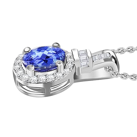 Tanzanite / Rhodium Over Sterling Silver - Product card gallery slide 3 (10176680395065)