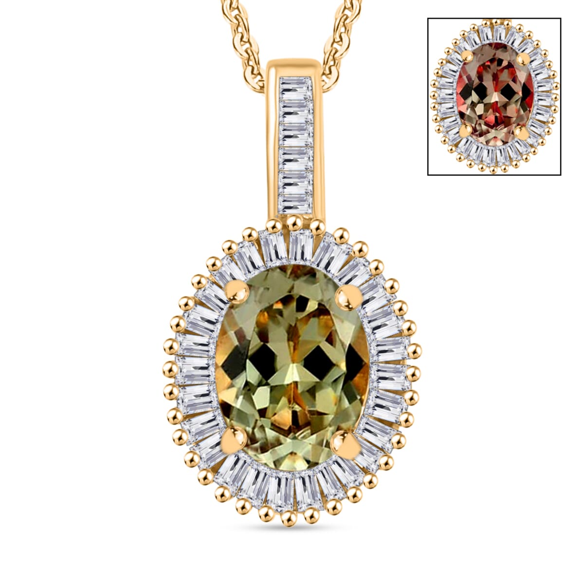 Rhapsody AAAA Turkizite and E-F VS2 Diamond 1.51 ctw Pendant Necklace 20 Inches in 18K Yellow Gold image number 0