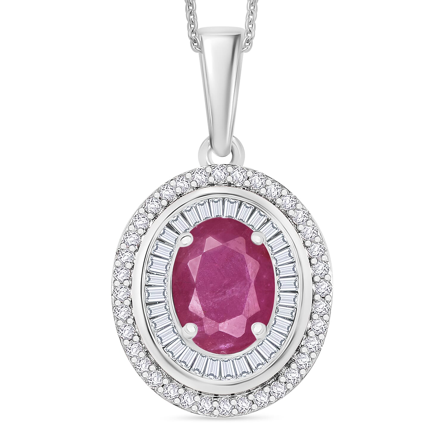 Mozambique Ruby / 10K White Gold