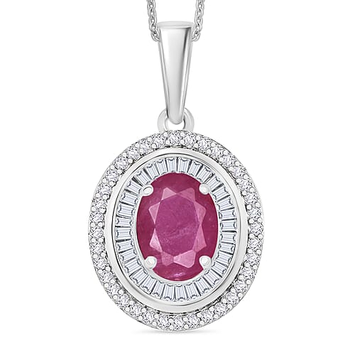 Mozambique Ruby / 10K White Gold - Product card gallery slide 1 (9432844697855)