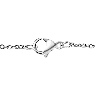Plain Rectangle Inlay Frame Flower Smoky Quartz 100.00 ctw Pendant in Silvertone with Stainless Steel Necklace (20 Inches)