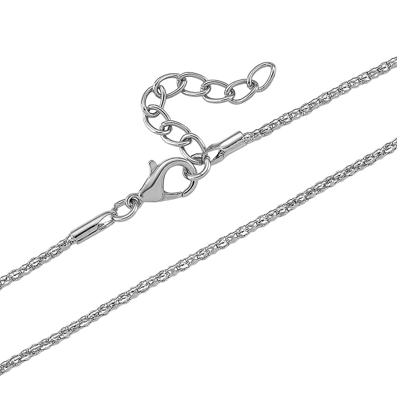 3pcs Set - Constituted White Howlite 150.00 ctw Earrings, Bracelet (6.50-8.0In) and Necklace 20 Inches in Silvertone
