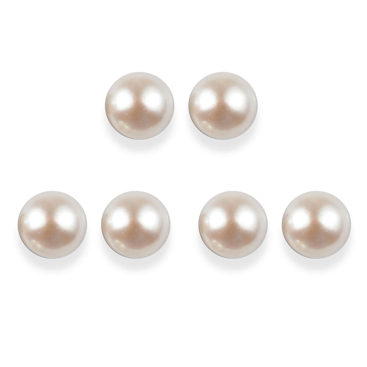 Ever True Set of 3 Freshwater Pearl Solitaire Stud Earrings in Stainless Steel image number 0