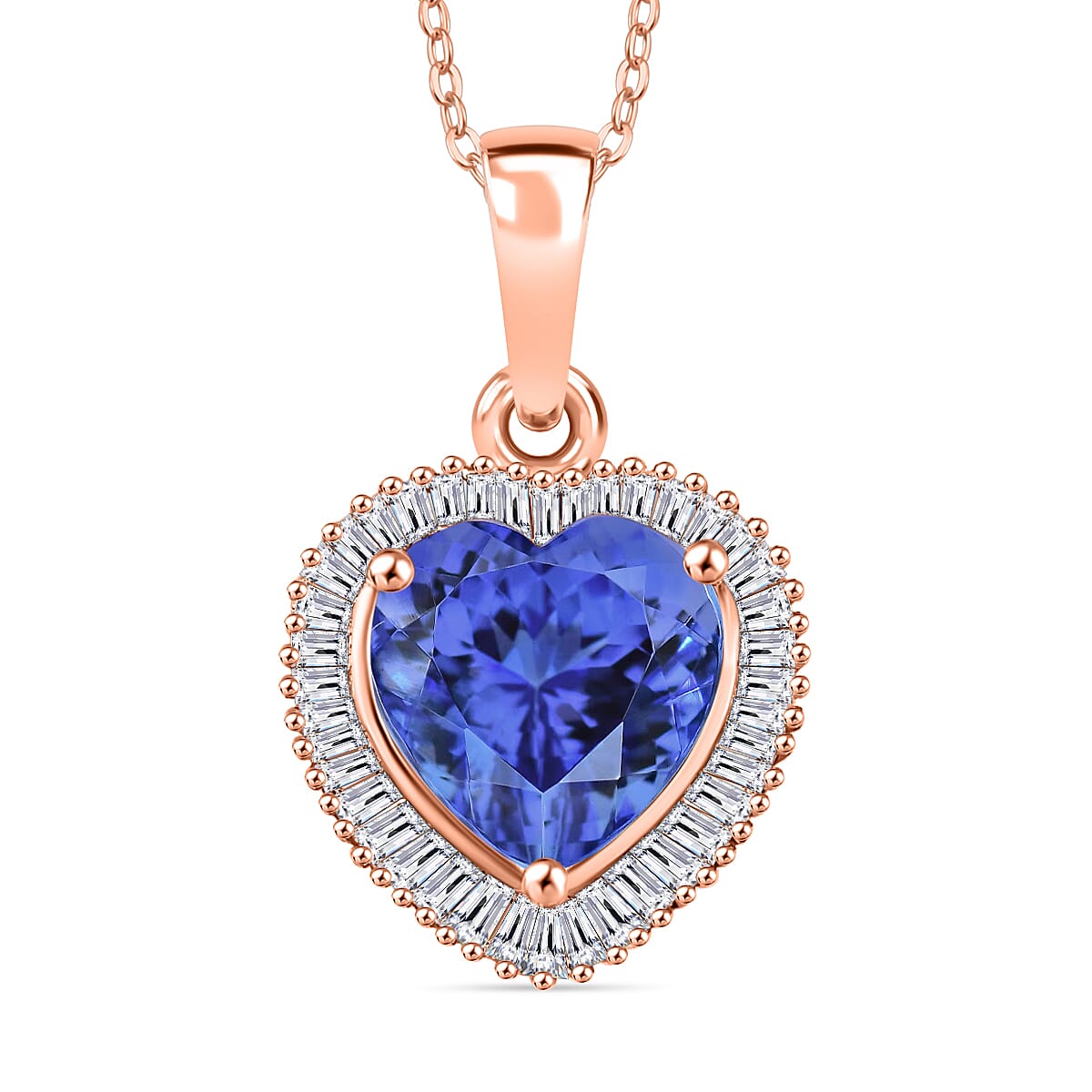 Heart-Shaped Tanzanite Necklace Image