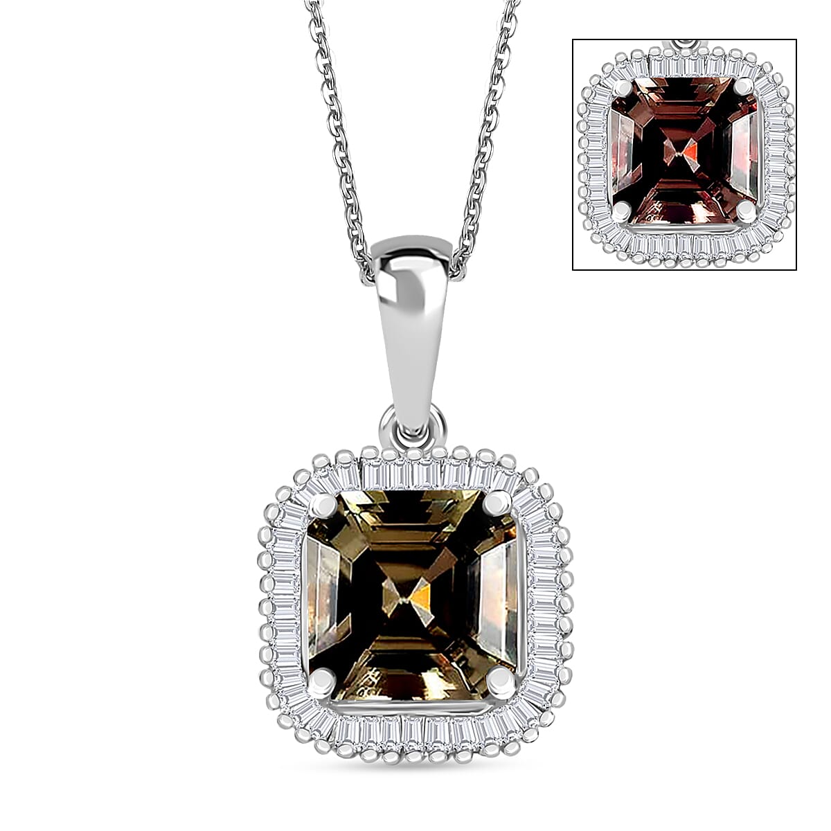 Rhapsody AAAA Turkizite and E-F VS2 Diamond 2.84 ctw Pendant Necklace 20 Inches in 950 Platinum (Del. in 10-12 Days) image number 0