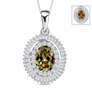 Rhapsody AAAA Turkizite and E-F VS2 Diamond 1.08 ctw Pendant Necklace 20 Inches in 950 Platinum