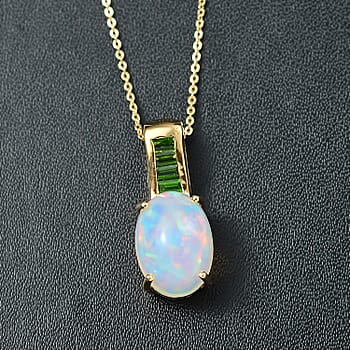 Ethiopian Welo Opal & Chrome Diopside - Product card gallery slide 2 (10176683082041)