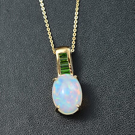 Ethiopian Welo Opal & Chrome Diopside - Product card gallery slide 2 (10176683082041)