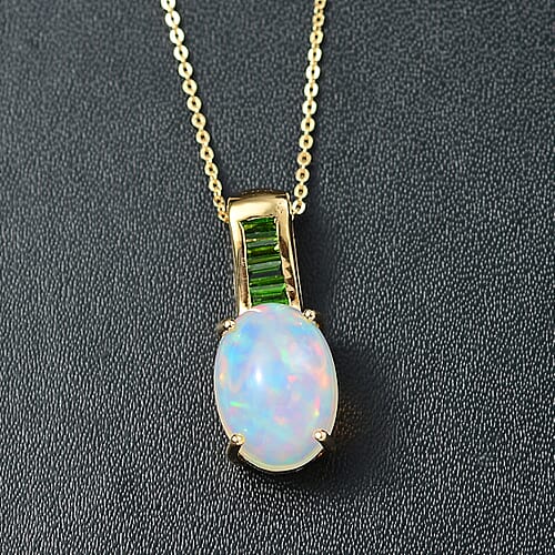 Ethiopian Welo Opal & Chrome Diopside - Product card gallery slide 2 (9432856494335)