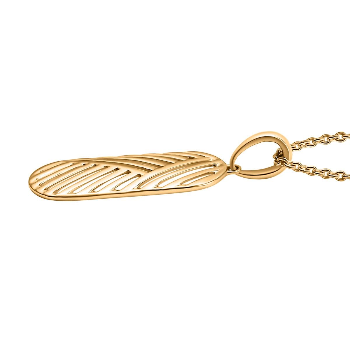 Dogtag Pendant Necklace in 10K Yellow Gold 2.85 Grams 20 Inches image number 3