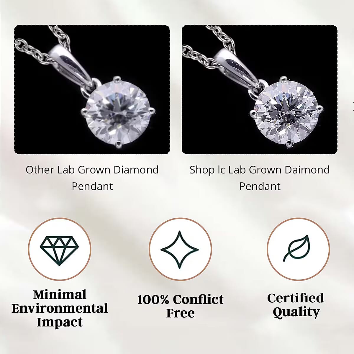 IGI Certified Luxuriant Lab Grown Diamond E-F VS Solitaire Pendant Necklace in Rhodium Over Sterling Silver 20 Inches 1.00 ctw image number 6