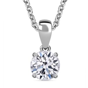 IGI Certified Luxuriant Lab Grown Diamond E-F VS 4.00 ctw Pendant Necklace in 14K White Gold 20 Inches