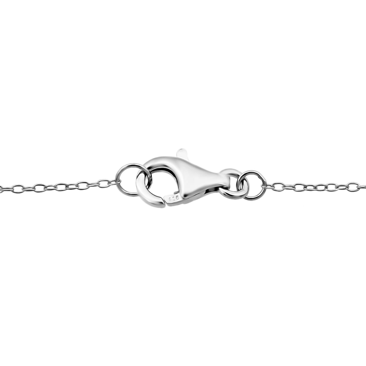 D'Joy Moissanite 3.50 ctw Crown Pendant Necklace in Rhodium Over Sterling Silver 20 Inches image number 5