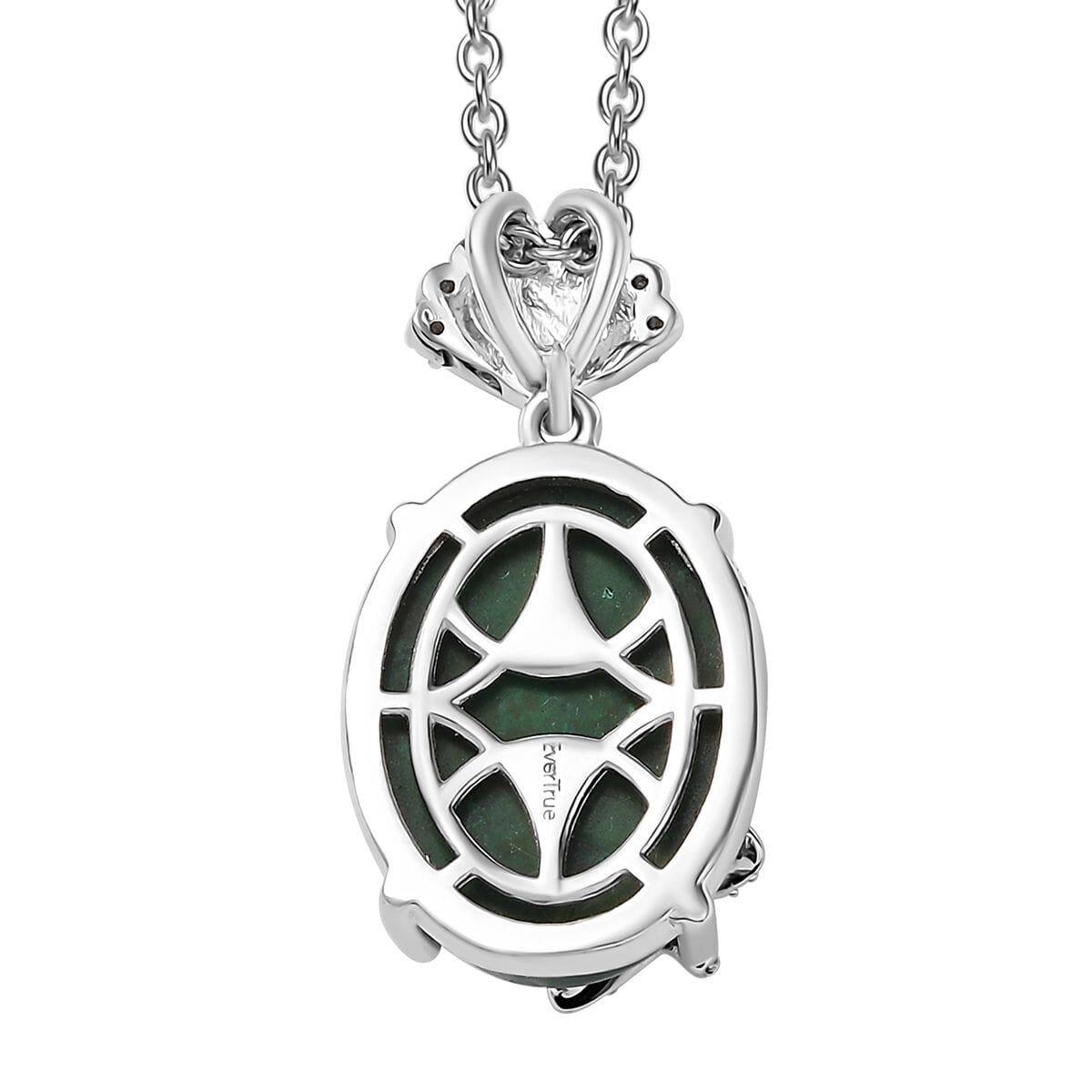 Ever True Chrysocolla and Multi Gemstone 11.70 ctw Starfish Pendant in Platinum Bond with Stainless Steel Necklace 20 Inches image number 4